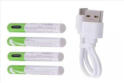 باتری شارژی نیم قلمی بسته 4 عددی