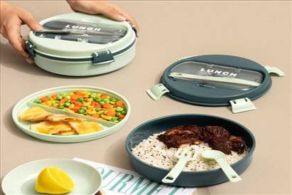 ظرف غذای لانچ باکس گرد دلوین