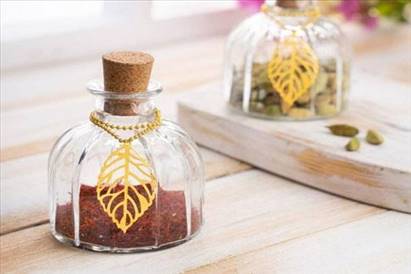 ظرف زعفران شیشه ای مایا