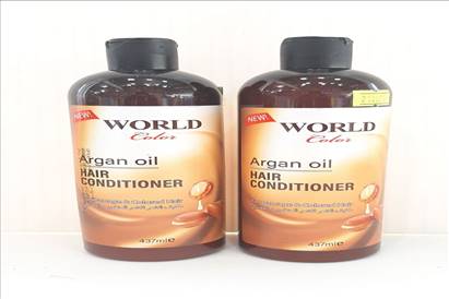 نرم کننده موی سر قوی world با روغن آرگان ( ۴۳۷ میل )